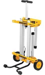 DeWALT DW7440RS Rolling Table Saw Stand, 200 lb, 19-3/4 in W Stand, 33-1/2 in D Stand, 9 in H Stand, Aluminum