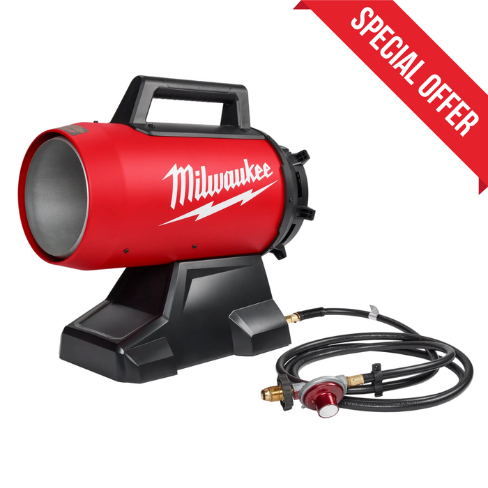 Milwaukee M18 18-Volt Lithium-Ion Cordless Forced Air Propane Portable Heater (Tool-Only)