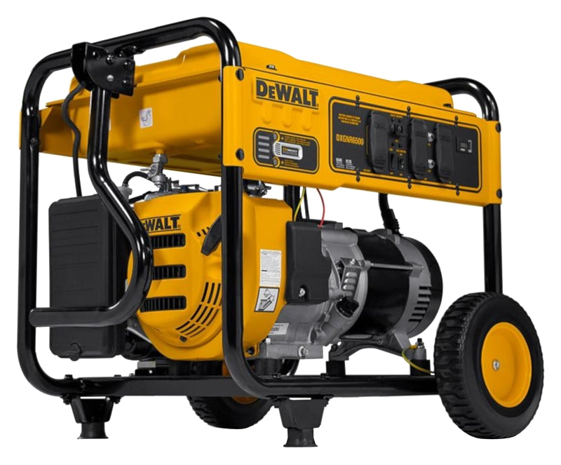 DEWALT DXGNR6500 Portable Generator, 20 A, 120 V, Gasoline, 7.5 gal Tank, 10 hr Run Time