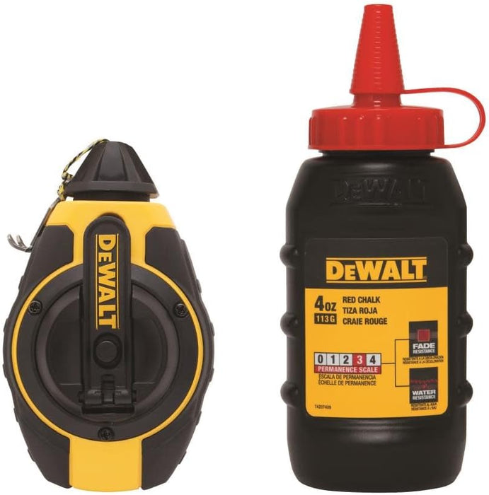 DEWALT 3:1 Chalk Reel With Red Chalk