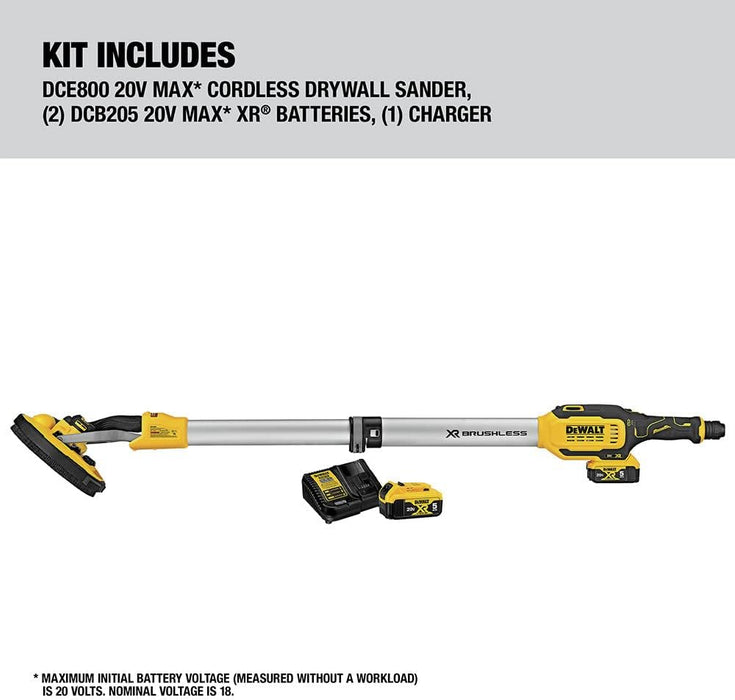 DEWALT 20V Max Cordless Drywall Sander Kit With Battery & Charger Included