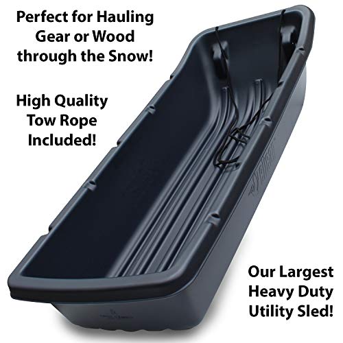 Paricon #960 Large Utility Sled, Plastic, Black,  Paricon