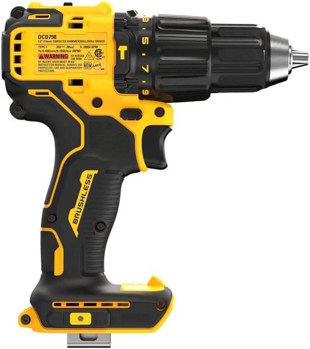 DEWALT 20V MAX* Brushless Cordless 1/2 in. Hammer Drill (Tool Only)