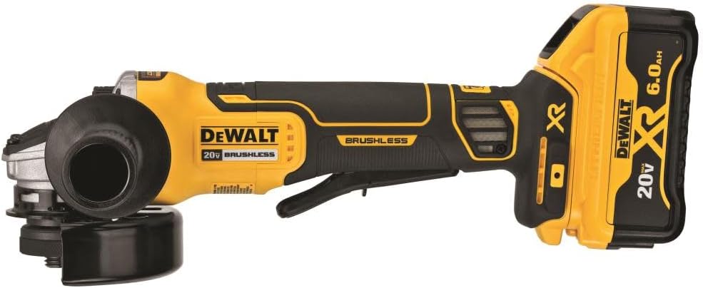 DEWALT 20V MAX* XR Angle Grinder Tool Kit, 4-1/2-Inch, Paddle Switch with Kickback Brake