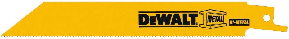 DEWALT Reciprocating Saw Blades, Straight Back, 6-Inch, 18 Tpi, 2-Pack