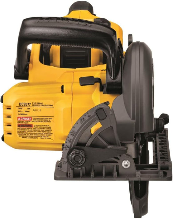 DEWALT FLEXVOLT 60V MAX* Circular Saw Kit, 7-1/4-Inch, Worm Style, 9.0Ah Battery