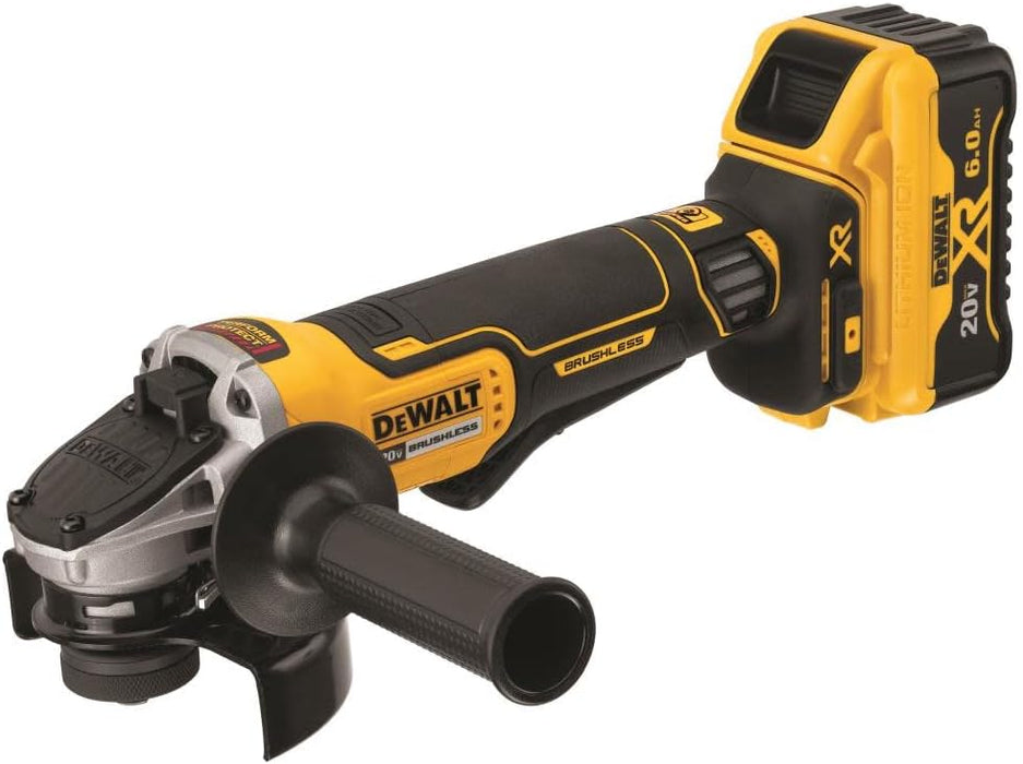 DEWALT 20V MAX* XR Angle Grinder Tool Kit, 4-1/2-Inch, Paddle Switch with Kickback Brake