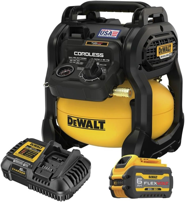 DEWALT 20V MAX* 2-1/2 Gal. Brushless Cordless Air Compressor Kit