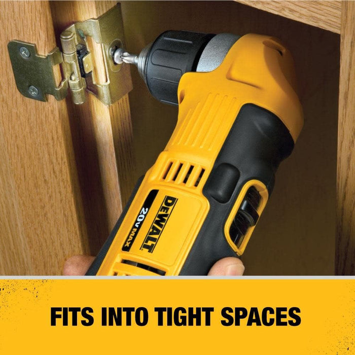 DEWALT 20V MAX* Lithium Ion 3/8 in. Right Angle Drill/Driver (Tool Only)