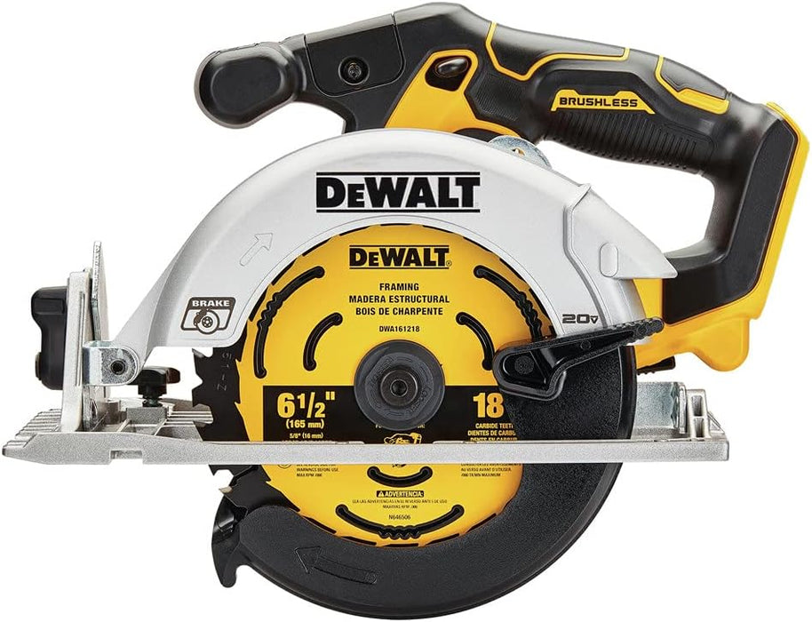 DEWALT 20V MAX* Circular Saw, 6-1/2-In. Cordless, Tool Only