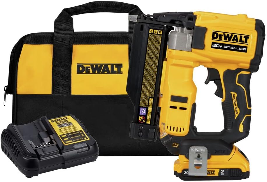 DEWALT ATOMIC Compact Series 20V MAX* Brushless Cordless 23 Guage Pin Nailer Kit