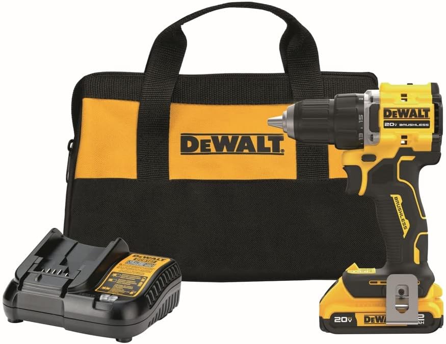 DEWALT ATOMIC COMPACT SERIES 20V MAX* Brushless Cordless 1/2 in. Drill/Driver Kit