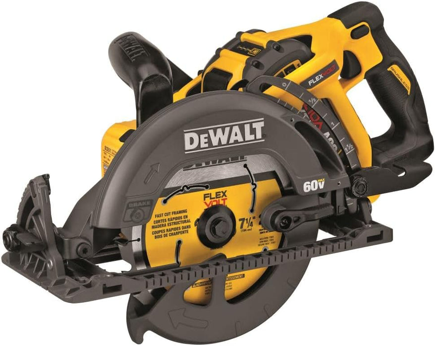 DEWALT FLEXVOLT 60V MAX* Circular Saw Kit, 7-1/4-Inch, Worm Style, 9.0Ah Battery