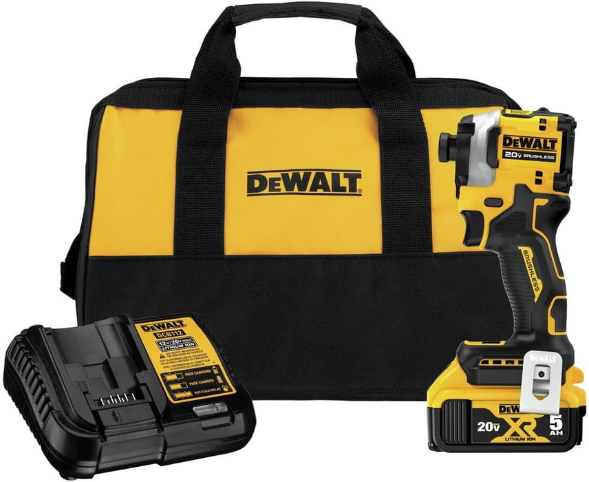 DEWALT Atomic 20V Max 1/4 In. Brushless Cordless 3-Speed Impact Driver Kit