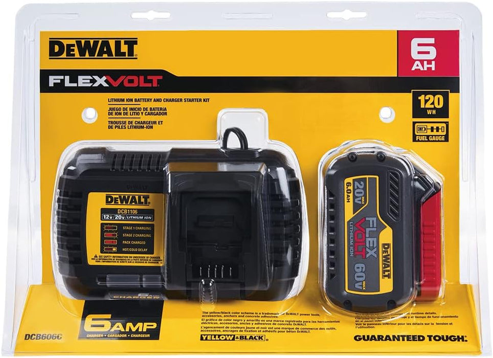 DEWALT FLEXVOLT 20V/60V MAX* Lithium Ion Starter Kit