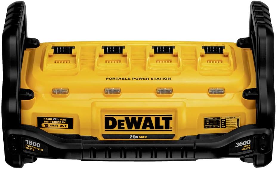 DEWALT 1800 Watt Portable Power Station and 20V/60V MAX Lithium-Ion Battery Charger