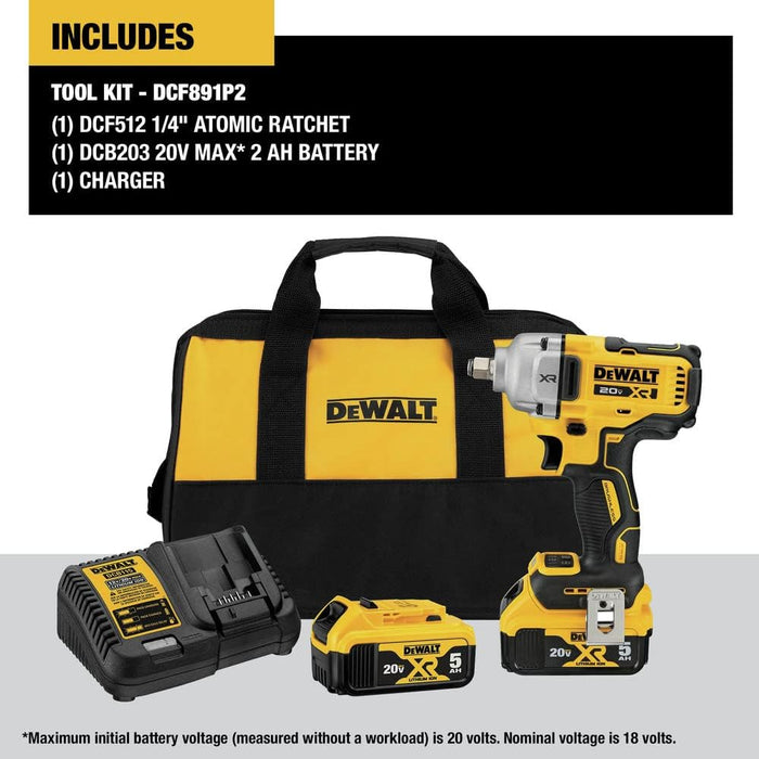 DEWALT 20V Max 1/2" Mid-Range Iw W/ Hr Kit