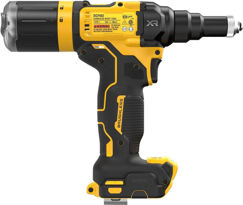 DEWALT 20V MAX* XR Brushless Cordless 3/16" Rivet Tool (Tool Only)