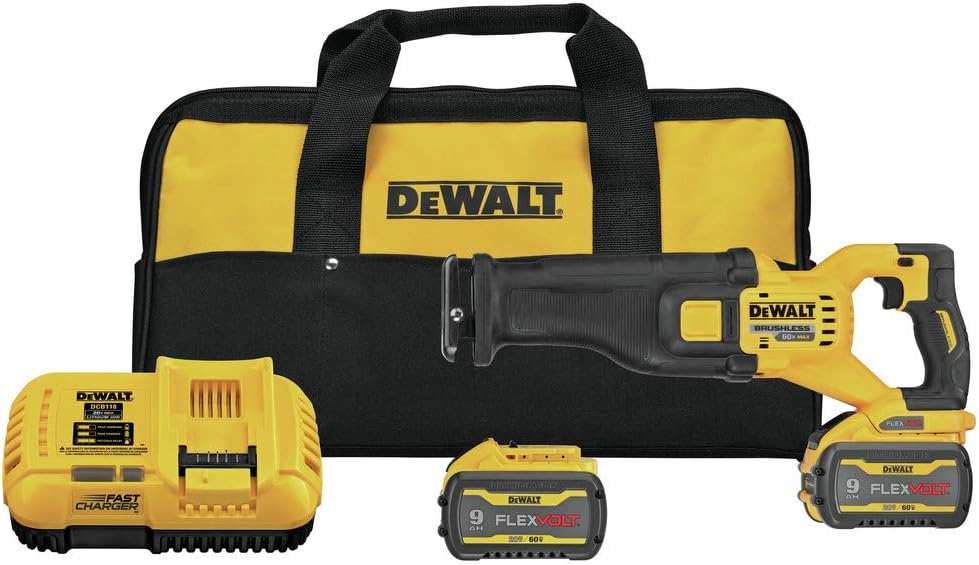 DEWALT FLEXVOLT 60V MAX* Brushless Cordless Reciprocating Saw Kit