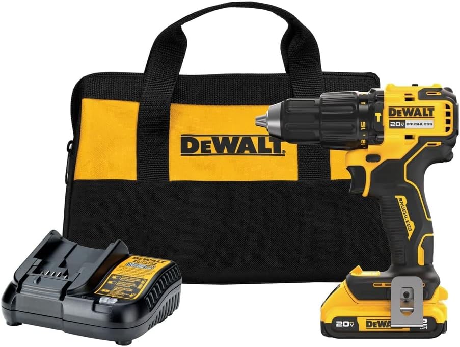 DEWALT 20V MAX* Brushless Cordless 1/2 in. Hammer Drill Kit