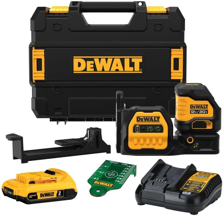 DEWALT 20V MAX* XR Cordless Cross Line Green Laser Kit