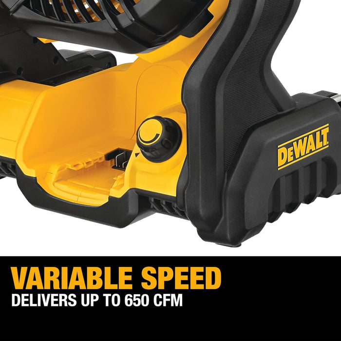 DEWALT 20V MAX* Cordless Jobsite Fan, Tool Only