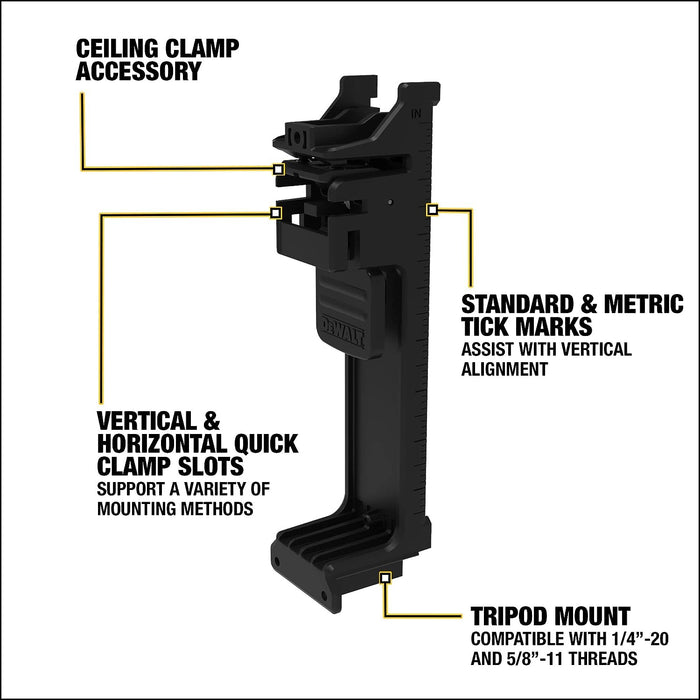 DeWALT DCLE34031D1 Line Laser Kit, 130 ft, +/-1/8 in Accuracy, 2 -Beam, 3 -Line, Green Laser