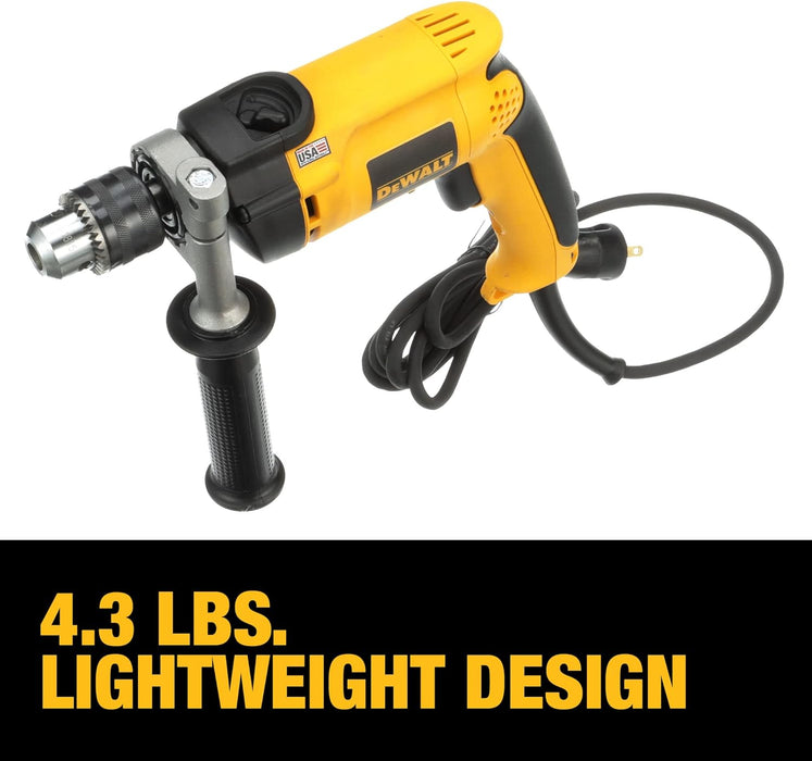 DEWALT Hammer Drill, 1/2-Inch, 7.8-Amp