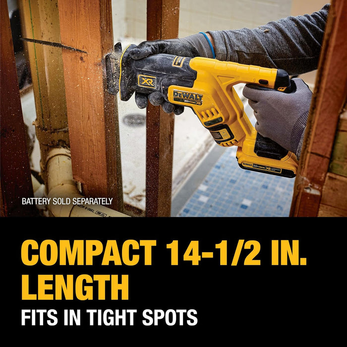 DEWALT 20V MAX XR Cordless Brushless Compact Reciprocating Saw (Tool Only)