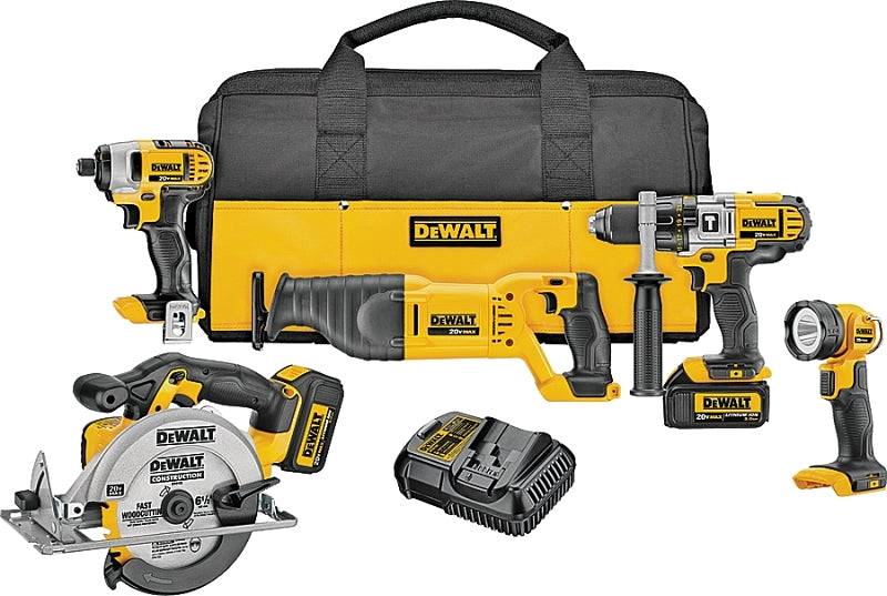 DeWALT DCK590L2 Combination Tool Kit, Battery Included, 3 Ah, 20 V, Lithium-Ion