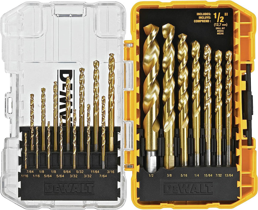 DEWALT Titanium Drill Bit Set, 21-Piece