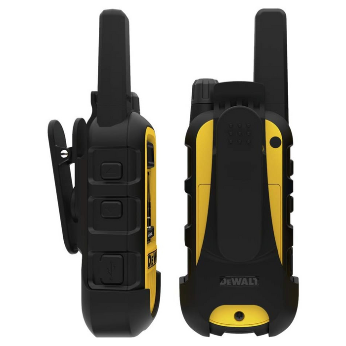 DEWALT DXFRS300 1 Watt Heavy Duty Walkie Talkies - Waterproof, Shock Resistant, Long Range & Rechargeable Two-Way Radio with VOX (2 Pack)