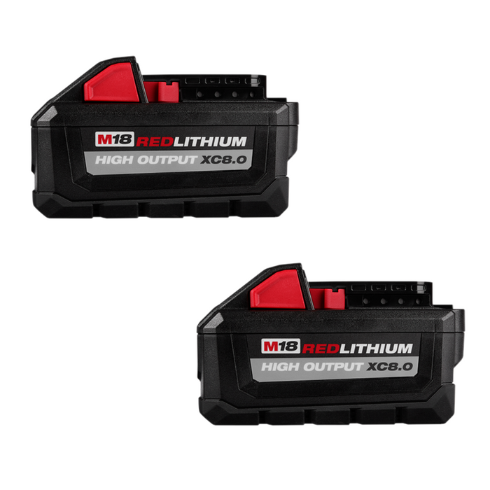 Milwaukee M18 18-Volt Lithium-Ion High Output XC 8.0 Ah Battery (2-Pack)