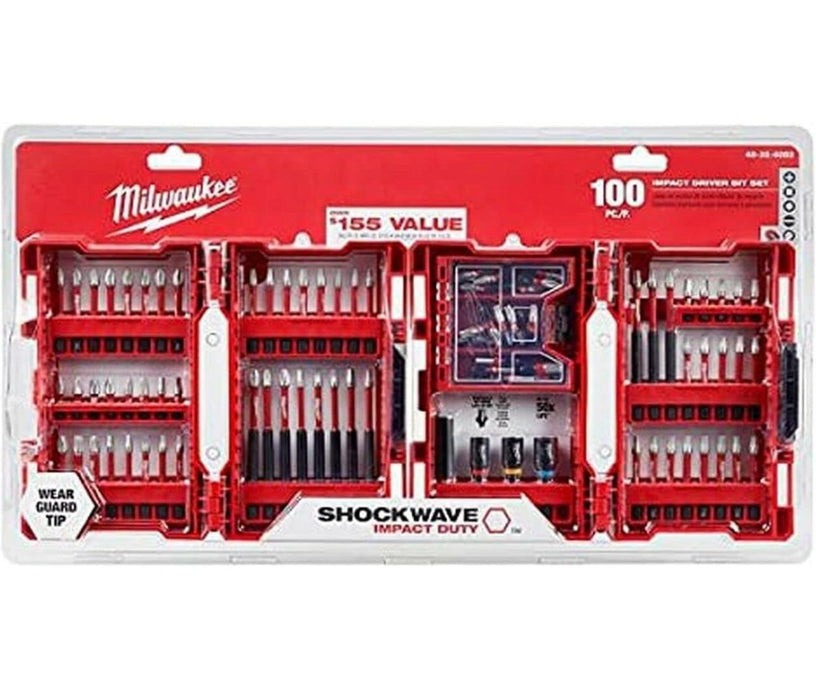 Milwaukee SHOCKWAVE Impact-Duty Alloy Steel Screw Driver Bit Set (100-Piece)