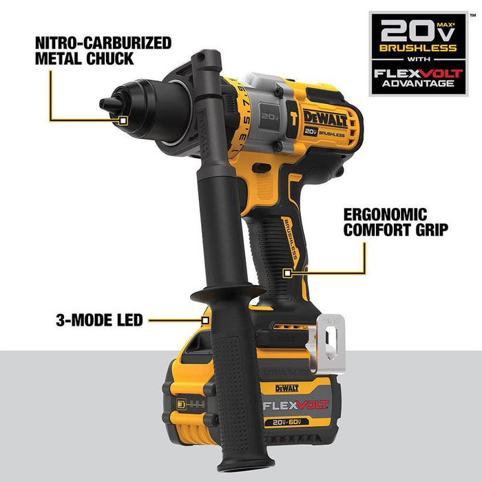 DEWALT 20V MAX 2 Tool Kit Including Hammer Drill/Driver with FLEXV Advantage