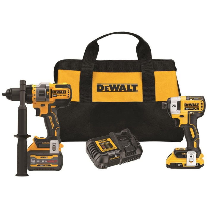 DEWALT 20V MAX 2 Tool Kit Including Hammer Drill/Driver with FLEXV Advantage