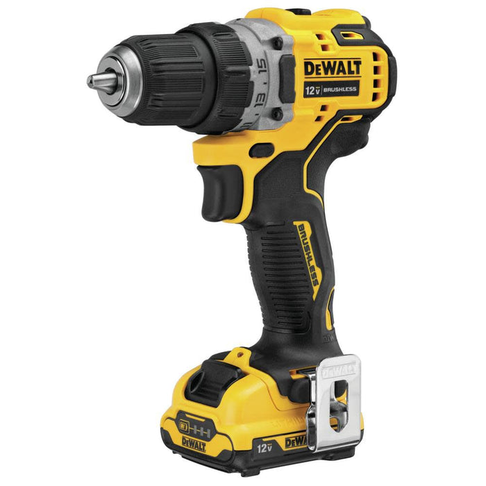 DEWALT 12V MAX* XTREME Cordless Brushless 3/8 in Drill Driver Kit (2) Lithium Ion Batteries with Charger