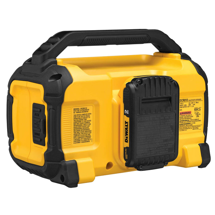 DEWALT 20V MAX* Bluetooth Speaker For Jobsite, Tool Only