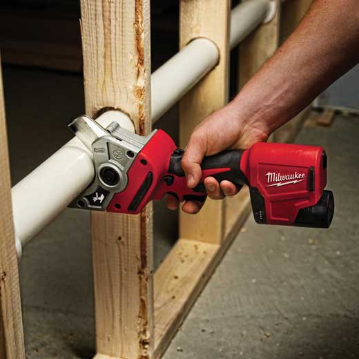 Milwaukee M12 12V Lithium-Ion Cordless PVC Shear Kit with One 1.5 Ah Battery, Charger and Hard Case