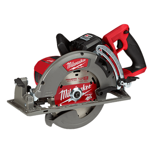 Milwaukee M18 FUEL 18V 7-1/4 in. Lithium-Ion Cordless Rear Handle Circular Saw Kit with 12.0 Ah Battery and Rapid Charger