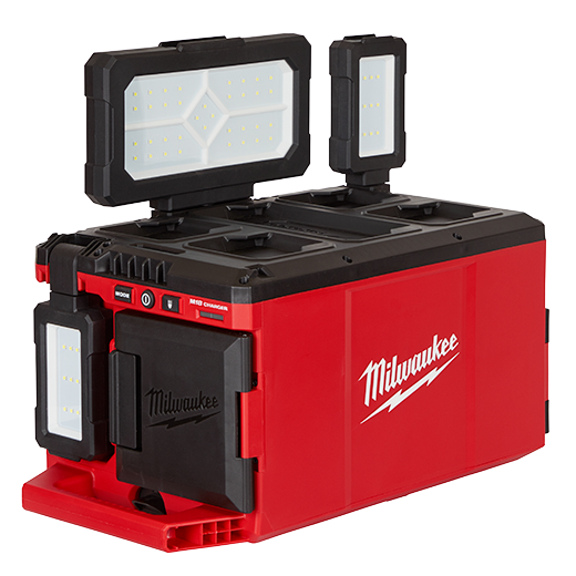 Milwaukee M18 18-Volt Lithium-Ion Cordless PACKOUT 3000 Lumens LED Light with Built-In Charger