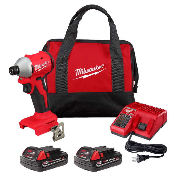 Milwaukee M18™ Compact Brushless 1/4" Hex Impact Driver Kit