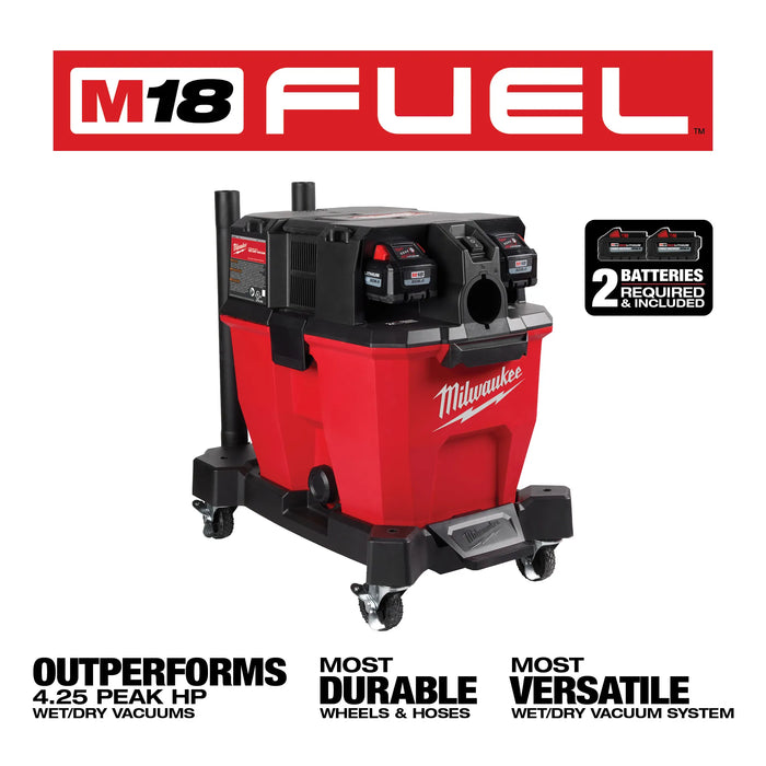 Milwaukee M18 FUEL™ 9 Gallon Dual-Battery Wet/Dry Vacuum Kit