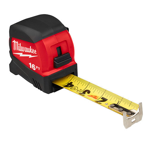 Milwaukee 16 ft. x 1-3/16 in. Compact Wide Blade Tape Measure with 15 ft. Reach