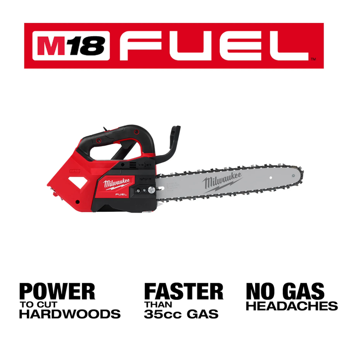 Milwaukee M18 FUEL 14 in. 18V Lithium-Ion Brushless Cordless Battery Top Handle Chainsaw (Tool Only)