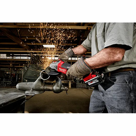 Milwaukee M18 FUEL 18V Lithium-Ion Brushless Cordless 4-1/2 in./6 in. Braking Grinder with Paddle Switch (Tool-Only)