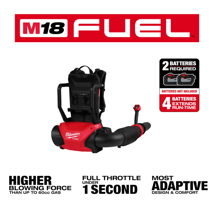 MILWAUKEE M18 FUEL™ Dual Battery Backpack Blower