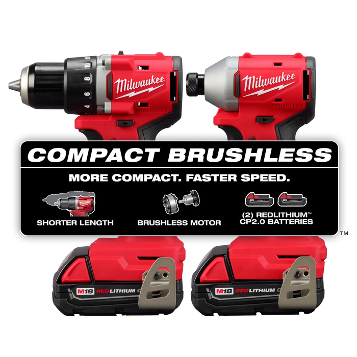 MILWAUKEE M18™ Compact Brushless 2-Tool Combo Kit