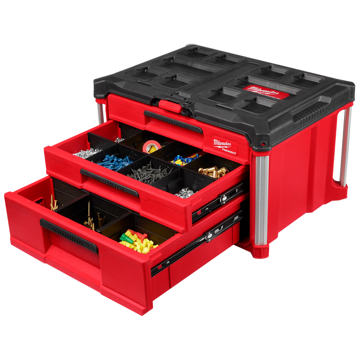 MILWAUKEE PACKOUT™ Multi-Depth 3-Drawer Tool Box