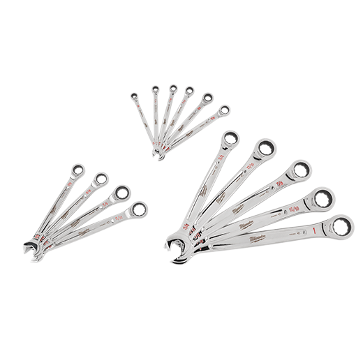 MILWAUKEE - 15pc Ratcheting Combination Wrench Set - SAE